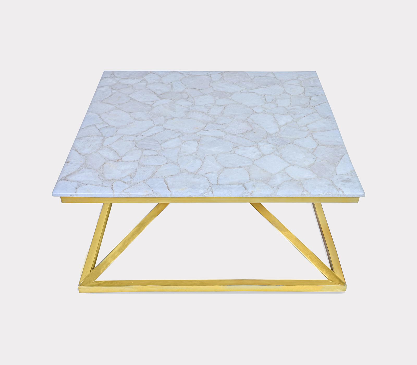 Premium Zigzag Marble Top Center Table